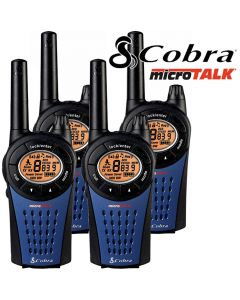 12Km COBRA MT975 Walkie Talkie 2 Two Way PMR Radio - Quad