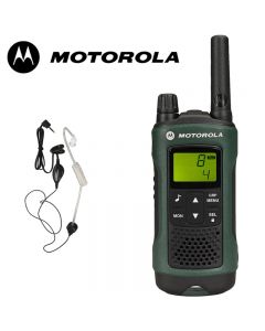 10Km Motorola TLKR T81 Hunter Two Way Radio Walkie Talkie Travel Pack with Headsets for Air soft, Paintballing, Skiing & Go Karting