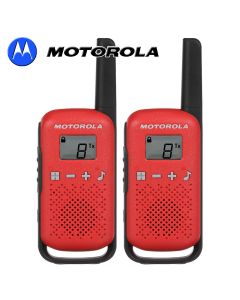 4Km Motorola TLKR T42 Walkie Talkie 2 Two Way PMR 446 Compact Radio Set - Twin Red