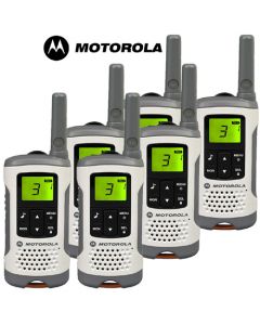 6km Motorola TLKR T50 Walkie Talkie Two Way Licence Free PMR Radio - Six Pack