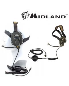 Midland Bow - M EVO Military Style Headset for 2 Pin Midland Radios