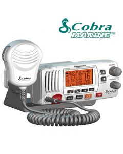 COBRA MR-F57W E Fixed Marine VHF Radio UK Specification & Chanels 2 Way Boat - WHITE