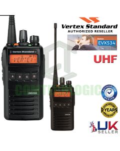 Vertex EVX-530 UHF Analogue Portable Walkie Talkie 2 Way Security Radio