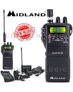 Midland Alan 42 DS AM FM Multi Band Mobile Handheld CB Transceiver Radio