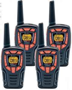 10Km Cobra AM845 Two Way PMR 446 Walkie Talkie Licence Free Radio Quad Pack