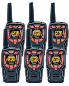 10Km Cobra AM845 Two Way PMR 446 Walkie Talkie Licence Free Radio Six Pack
