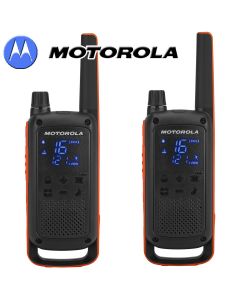 10Km Motorola TLKR T82 Walkie Talkie Two Way Licence Free PMR 446 Radio For Security Leisure - Twin Pack