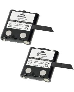 Comtechlogic® CM-15BT 800mAh Rechargeable Battery Pack for Motorola Walkie Talkie Two Way Radios - Twin