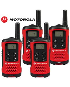 4Km Motorola TLKR T40 Walkie Talkie 2 Two Way PMR 446 Compact Radio Set - Quad
