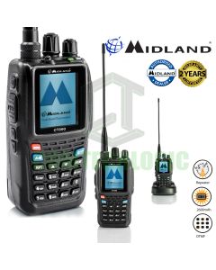 Midland CT890 5w VHF/UHF Dual Band Amateur Ham Radio with Large Colour Display 