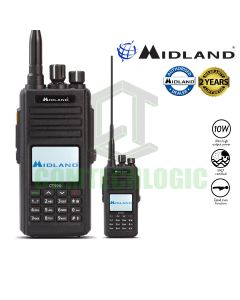Midland CT990 10w Long Range VHF/UHF Dual Band Dead Man Function IP67 Water Proof Amateur Ham Radio 