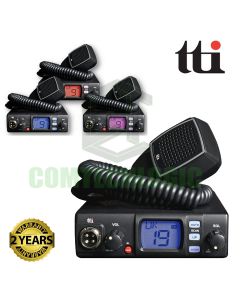 TTI TCB-560 Dynamic Squelch DSS AM/FM 4W 80Ch 12-24V Tri Colour Display CB Radio