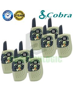 Cobra Hero Military HM230G Kids Walkie Talkie 2Two Way PMR 446 Radio 8 Pack