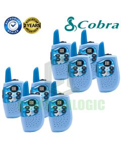 Cobra Hero Police HM230B Kids Walkie Talkie 2Two Way PMR 446 Radio 8 Pack