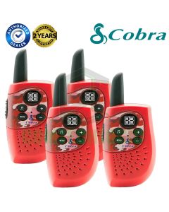 Cobra Hero Fire HM230R Kids Walkie Talkie 2Two Way PMR 446 Radio Quad Pack