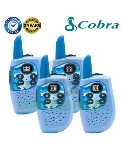 Cobra Hero Police HM230B Kids Walkie Talkie 2Two Way PMR 446 Radio Quad Pack