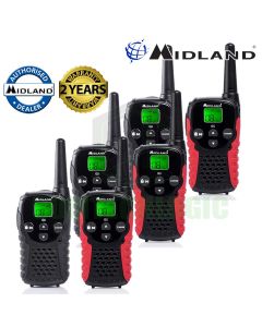 Midland G5C-UK Licence Free 2 Two Way Walkie Talkie PMR446 Compact Radio Six