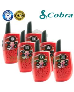 Cobra Hero Fire HM230R Kids Walkie Talkie 2Two Way PMR 446 Radio 6 Pack