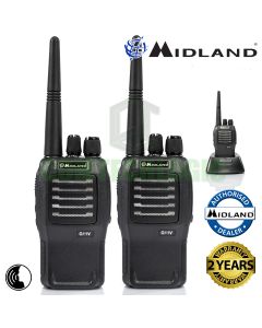 Midland G11V Licence Free 2 Two Way Walkie Talkie PMR446 VOX Business Radio Twin