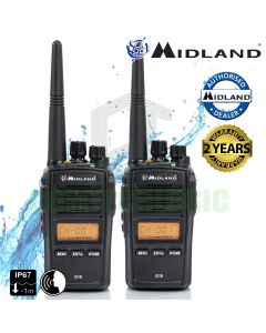 Midland G18 IP67 Waterproof Licence Free Two Way Walkie Talkie Business Radio Twin
