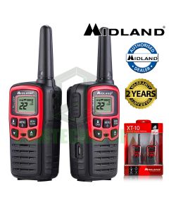 4km Midland XT10 License Free 2 Two Way Walkie Talkie PMR446 Radio Twin Pack UK