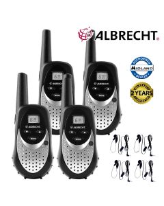 Albrecht TecTalk Smart Plus Walkie Talkie Two Way PMR 446 Leisure Radio Quad 