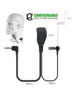 Comtechlogic CM-40PT Handsfree Security Bodyguard Covert Acoustic Tube Headset with PTT for Doro Two way Radios