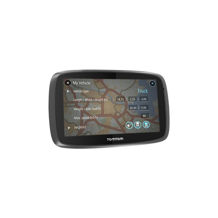 tank via Smash TomTom Trucker 6000 Truck HGV GPS Sat Nav with Free EU Lifetime Map Updates  and 1