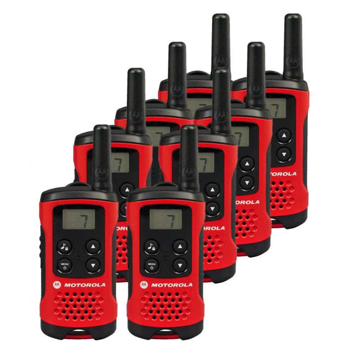 4Km Motorola TLKR T40 Walkie Talkie 2 Two Way PMR 446 Radio Set - Eight