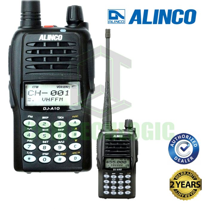 Alinco DJA10 VHF 136-174MHz FM handheld transceiver